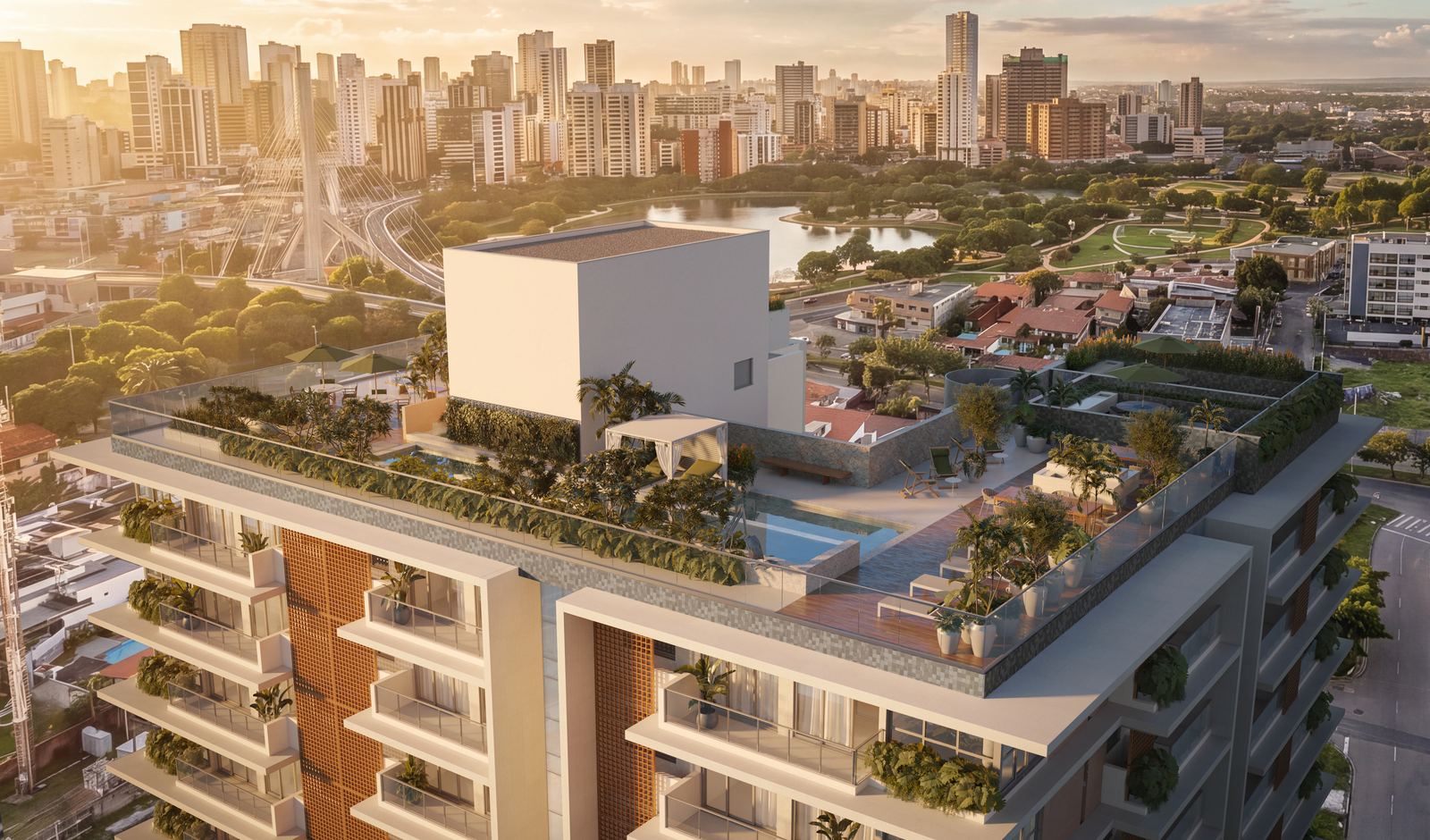 Vista do rooftop